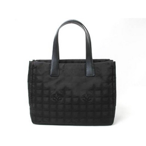 【現品限り】CHANEL(シャネル) トラベルライントートMM 黒 【中古SA】