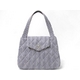 【現品限り】CHANEL（シャネル） ハンドバッグバッグ キャンバス ギンガムチェック ブルー【中古AB】