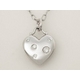 【現品限り】TIFFANY（ティファニー） ドッツハートネックレス 5Pダイヤ WG【中古SA】