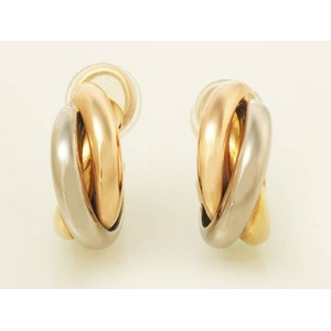 【現品限り】Cartier（カルティエ） トリニティピアス スリーカラー 80083231 【中古A】 - 拡大画像