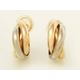 【現品限り】Cartier（カルティエ） トリニティピアス スリーカラー 80083231 【中古A】