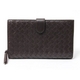 【現品限り】BOTTEGA VENETA（ボッテガヴェネタ） ラウンドファスナー二つ折長財布 ブラウン 114074 【中古AB】 - 縮小画像1
