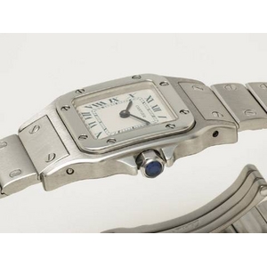 【現品限り】Cartier（カルティエ） サントスガルベSM SS 旧バックル レディース クオーツ 【中古SA】