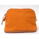 【現品限り】HERMES（エルメス） ボリードポーチ ミニミニ フレンチフェスティバル オレンジ 【中古A】