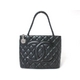 CHANEL（シャネル）　復刻トート　キャビア　黒　ブラック　シルバー金具