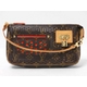 【現品限り】LOUIS VUITTON（ルイヴィトン） モノグラムペルフォ アクセサリーポーチ オランジュ M95185 【中古A】