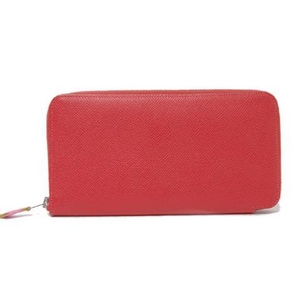 【現品限り】HERMES（エルメス） ラウンドファスナー長財布 アザップロング シルクイン エプソン ブーゲンビリア 【中古A】 - 拡大画像
