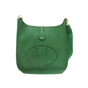 【現品限り】HERMES（エルメス） エブリンGM クシュベル グリーン ゴールド金具 【中古SA】 - 拡大画像