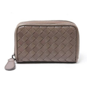 【現品限り】BOTTEGA VENETA(ボッテガヴェネタ) イントレチャート コインケース グレー 114075 【中古A】