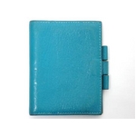 【現品限り】HERMES（エルメス） 手帳カバー シェーブル ターコイズブルー 【中古B】