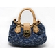 【現品限り】LOUIS VUITTON（ルイヴィトン） モノグラムデニム ミニプリーティ ブルー M95050 【中古AB】
