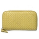 【現品限り】BOTTEGA VENETA(ボッテガヴェネタ) ラウンドファスナー財布 114076 イエロー 【中古AB】