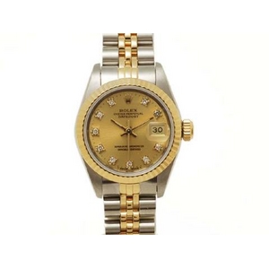 【現品限り】ROLEX（ロレックス） デイトジャスト 69173G シャンパン文字盤 9番 【中古A】 - 拡大画像