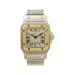 【現品限り】Cartier（カルティエ） サントスガルベSM クオーツ SS YG 旧バックル レディース 【中古SA】