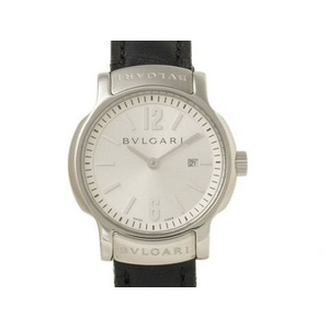 【現品限り】BVLGARI(ブルガリ) ソロテンポ SS 革 新型 ST29S クオーツ レディース 【中古AB】