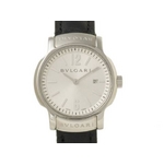 【現品限り】BVLGARI（ブルガリ） ソロテンポ SS 革 新型 ST29S クオーツ レディース 【中古AB】