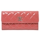 【現品限り】CHANEL（シャネル） ブリリアント 2つ折長財布 パテント ピンク A48701 未使用 【未使用】