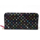 【現品限り】LOUIS VUITTON（ルイヴィトン） マルチカラー 長財布ポルトフォイユ アンソリット ブラック／ピンク M93754 【