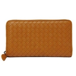 【現品限り】BOTTEGA VENETA(ボッテガヴェネタ) イントレチャート ラウンドファスナー長財布 トパーズイエロー 275064 【未使用品】