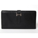 【現品限り】HERMES（エルメス） ベアンスフレ エプソン 黒 シルバー金具 【中古B】