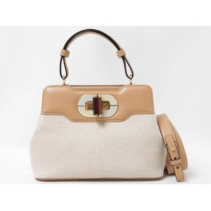 【現品限り】BVLGARI（ブルガリ） 2WAYショルダーバッグ ベージュ 【新品同様】 - 拡大画像