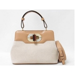 【現品限り】BVLGARI(ブルガリ) 2WAYショルダーバッグ ベージュ 【新品同様】 【現品限り】BVLGARI(ブルガリ) 2WAYショルダーバッグ ベージュ 【新品同様】