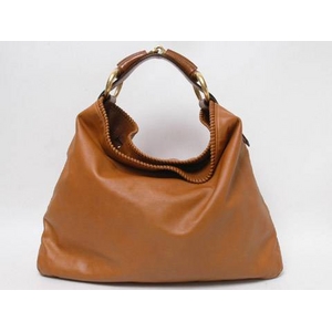 【現品限り】GUCCI（グッチ） ハンドバッグ ブラウン 【中古AB】 - 拡大画像