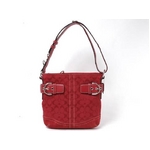 【現品限り】COACH(コーチ) シグネチャー ショルダーバッグ 赤 レッド 3574 【中古SA】 【現品限り】COACH(コーチ) シグネチャー ショルダーバッグ 赤 レッド 3574 【中古SA】