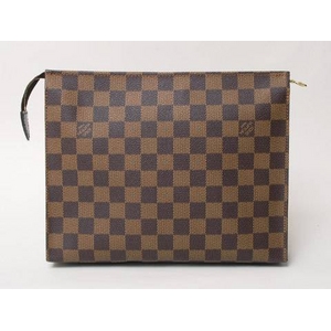 【現品限り】LOUIS VUITTON（ルイヴィトン） ダミエ 化粧ポーチ N47543 【中古A】 - 拡大画像