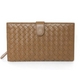 BOTTEGA　VENETA（ボッテガヴェネタ）　ラウンドファスナー　二つ折長財布　ブラウン　114074