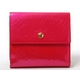 LOUIS　VUITTON（ルイヴィトン）　ヴェルニ　Wホック財布　フューシャピンク　M91248