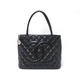 CHANEL（シャネル）　復刻トート　キャビア　黒　ブラック　シルバー金具