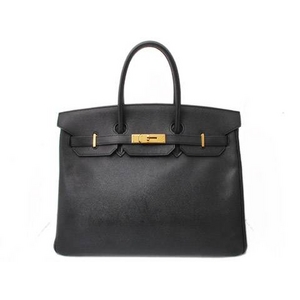 【現品限り】HERMES（エルメス） バーキン35 エプソン 黒 ブラック ゴールド金具 K刻印 【中古AB】