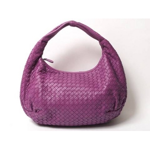 【現品限り】BOTTEGA VENETA（ボッテガヴェネタ） ボッテガヴェネタ イントレチャート ワンショルダー ベリーヴェネタ パープル 232499 【中古A】