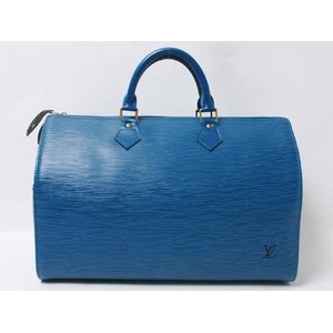 【現品限り】LOUIS VUITTON（ルイヴィトン） エピ スピーディ35 ブルー M42995 【中古AB】