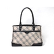 【現品限り】Burberry（バーバリー） トートバッグ ノバチェック ブラウン／ブラック 【中古AB】