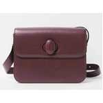 【現品限り】Cartier(カルティエ) マスト ショルダーバッグ カーフ ボルドー 【中古AB】