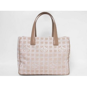 【現品限り】CHANEL（シャネル） トラベルライントートMM ベージュ 【中古A】 - 拡大画像