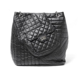 【現品限り】CHANEL（シャネル） 2.55 チェーンショルダートート 黒 ブラック 【中古SA】 - 拡大画像