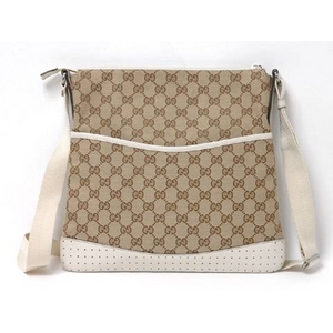 【現品限り】GUCCI（グッチ） GG柄 ショルダーバッグ ベージュ／アイボリー 145857 【中古A】 - 拡大画像