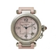 Cartier（カルティエ）　パシャC　SS／革　ピンクシェル　03年クリスマス限定