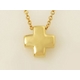 【現品限り】TIFFANY（ティファニー） K18YG クロスネックレス 【中古SA】