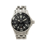 【現品限り】OMEGA（オメガ） シーマスター300m 黒文字盤 2282.50 レディース クォーツ 【中古A】