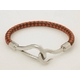 【現品限り】HERMES（エルメス） ジャンボブレス ブラウン／オレンジ シルバー金具 【中古A】