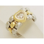 【現品限り】Chopard（ショパール） ハッピーダイヤ リング SS／YG 82／401-20 【中古A】