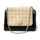 【現品限り】CHANEL（シャネル） チェーンショルダーバッグ エナメル ベージュ／ブラック 【中古B】
