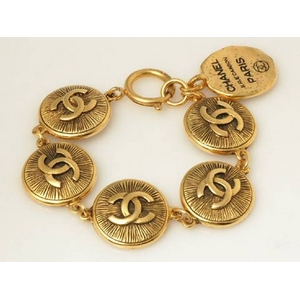 【現品限り】CHANEL（シャネル） ブレスレット ココ ゴールド【中古AB】 - 拡大画像