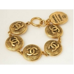 【現品限り】CHANEL（シャネル） ブレスレット ココ ゴールド【中古AB】
