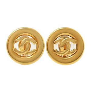 【現品限り】CHANEL（シャネル） イヤリング ココ ゴールド【中古A】 - 拡大画像