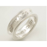 【現品限り】TIFFANY(ティファニー) シルバーリング 1837 #14 【中古A】